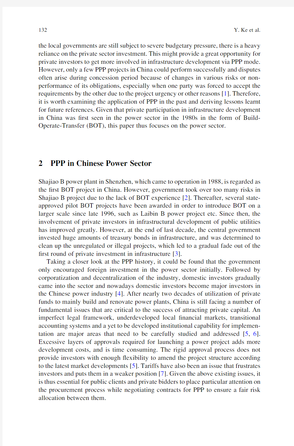 Equitable Risk Allocation in Chinese PPP Power Projects