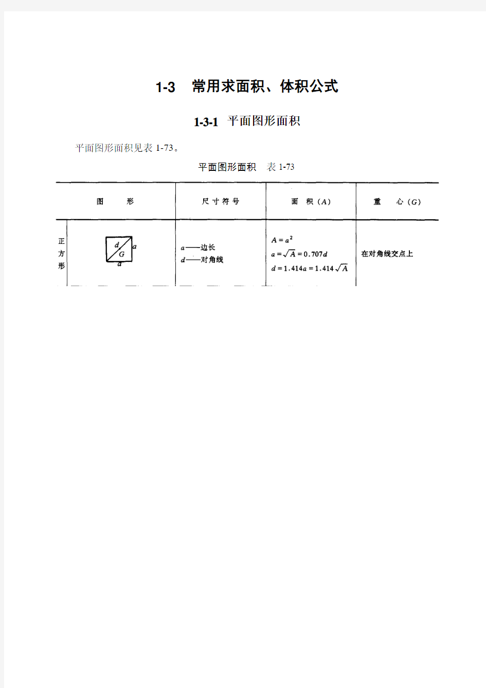 1-3常用求面积、体积公式详解