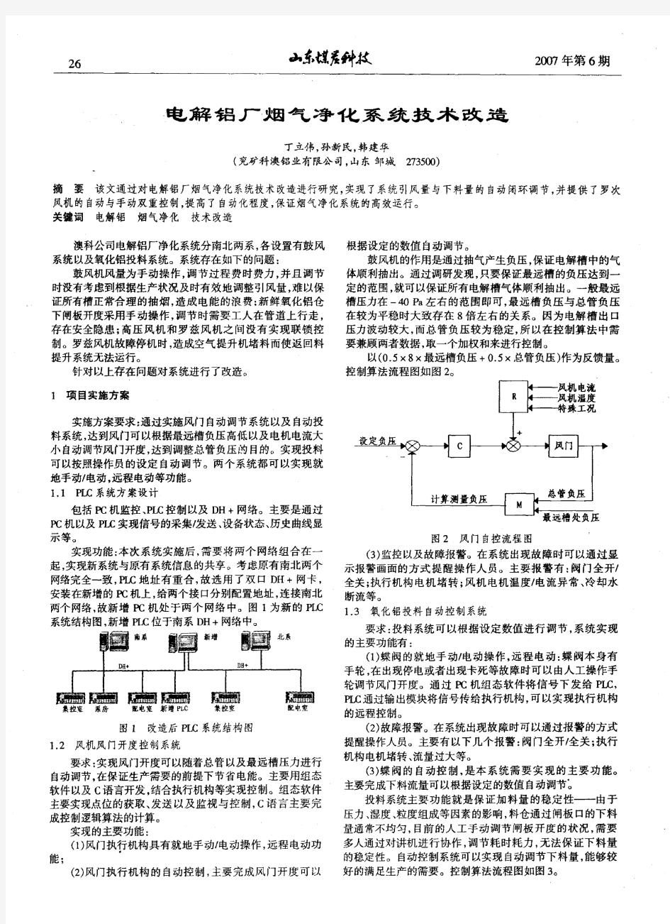 电解铝厂烟气净化系统技术改造