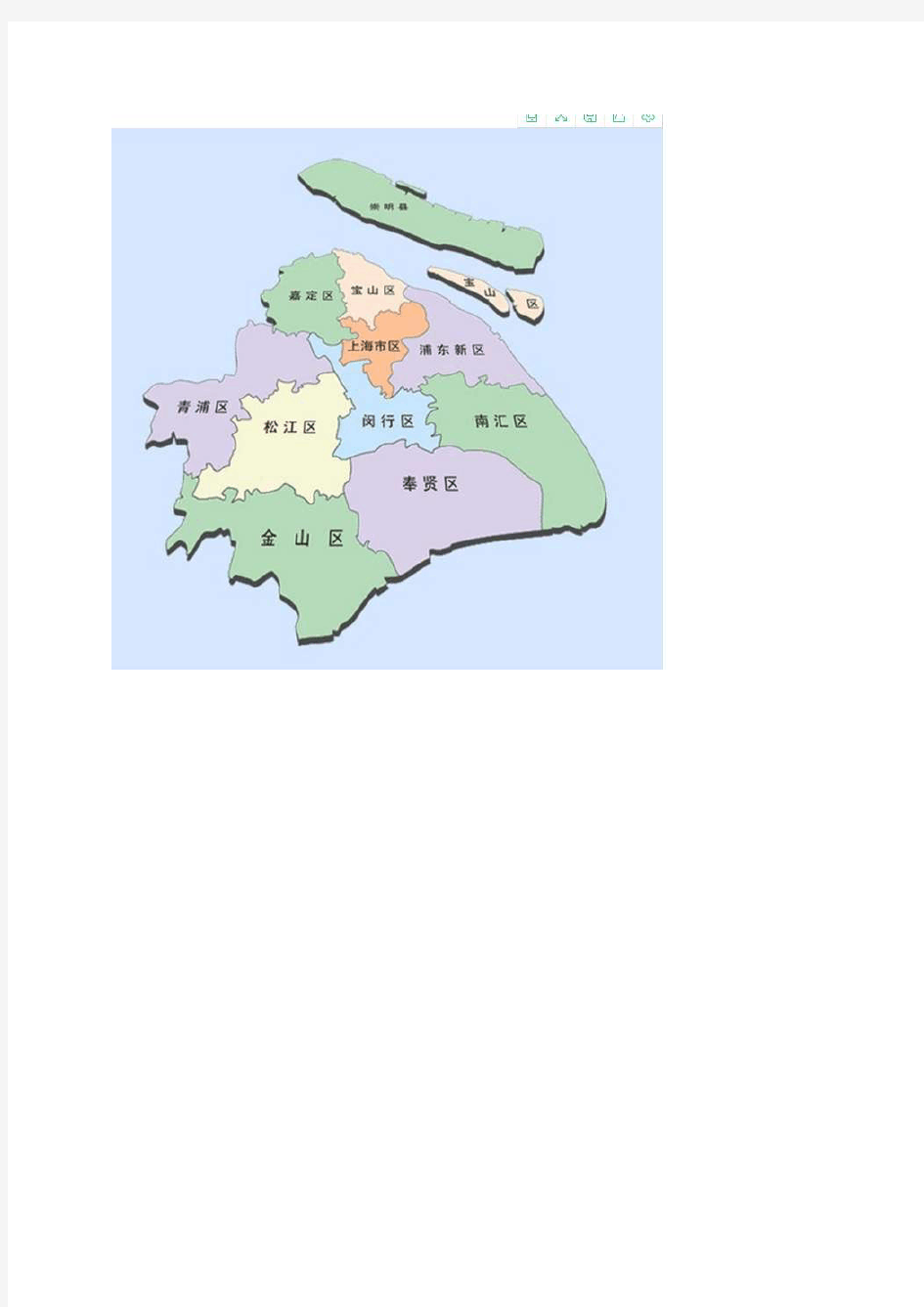 上海行政信息一览表(各区县人口面积地图)