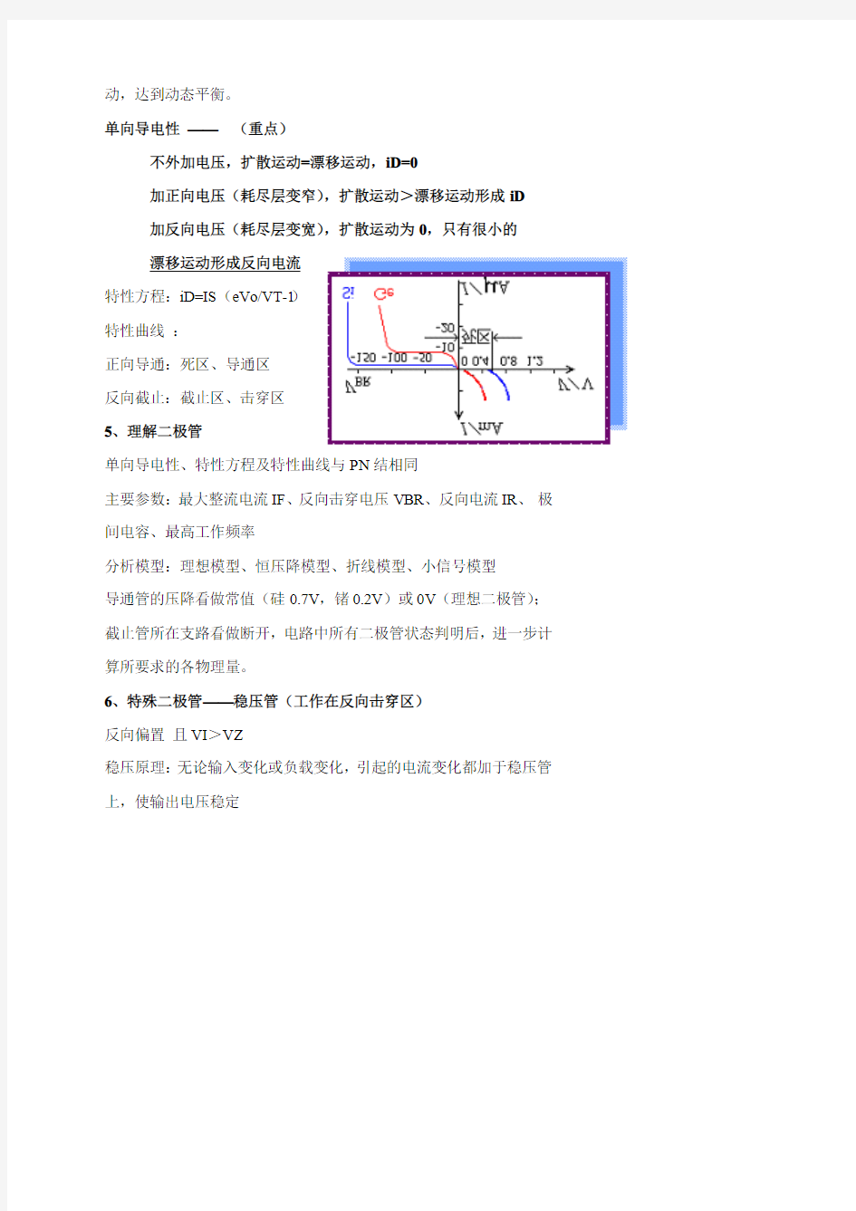 模拟电子技术基础复习大纲