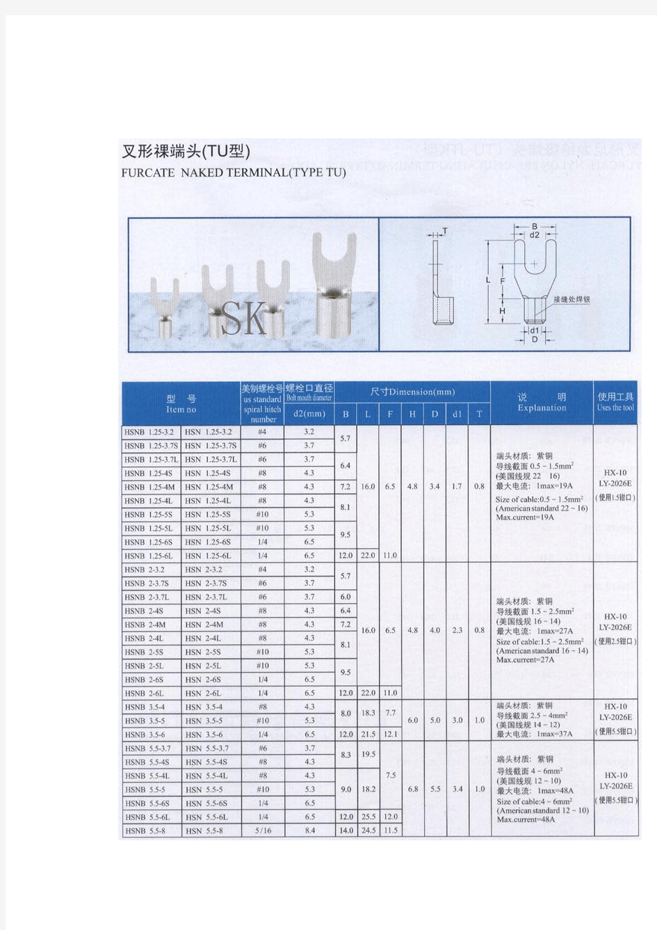 接线端子型号