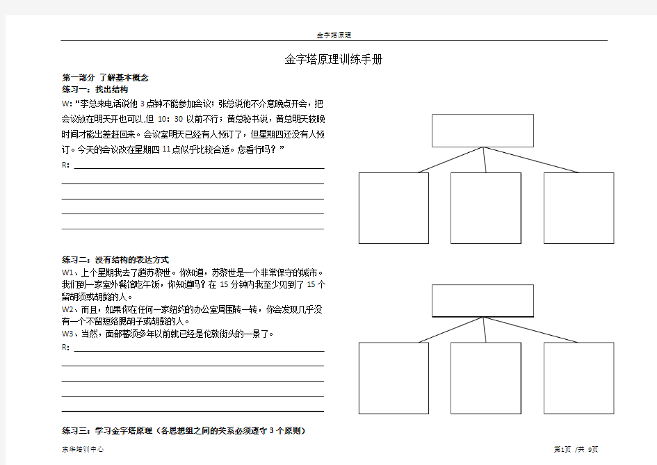 4-金字塔原理训练手册