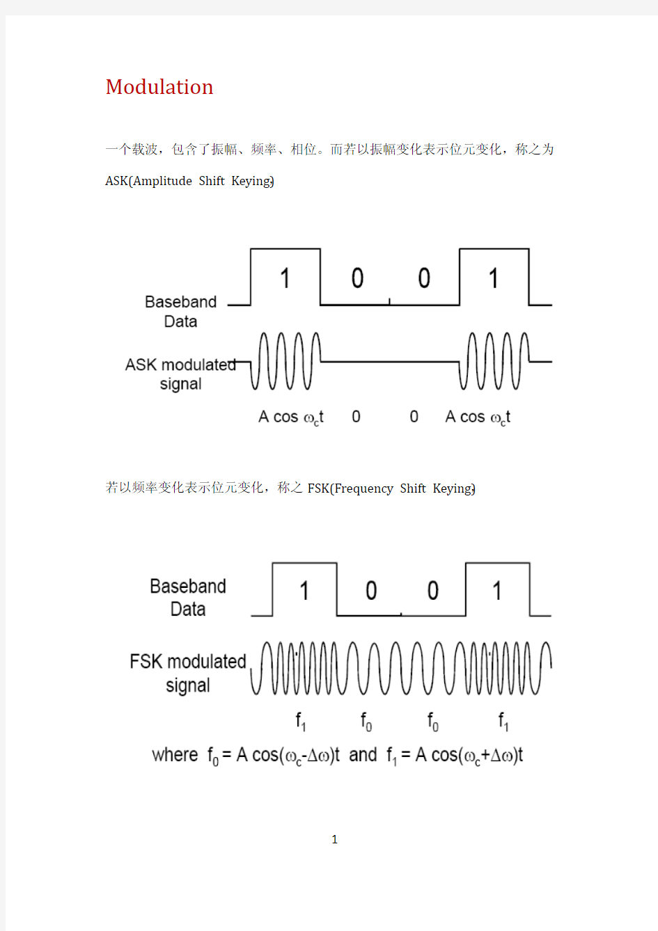 GSM与WCDMA之调变技术比较