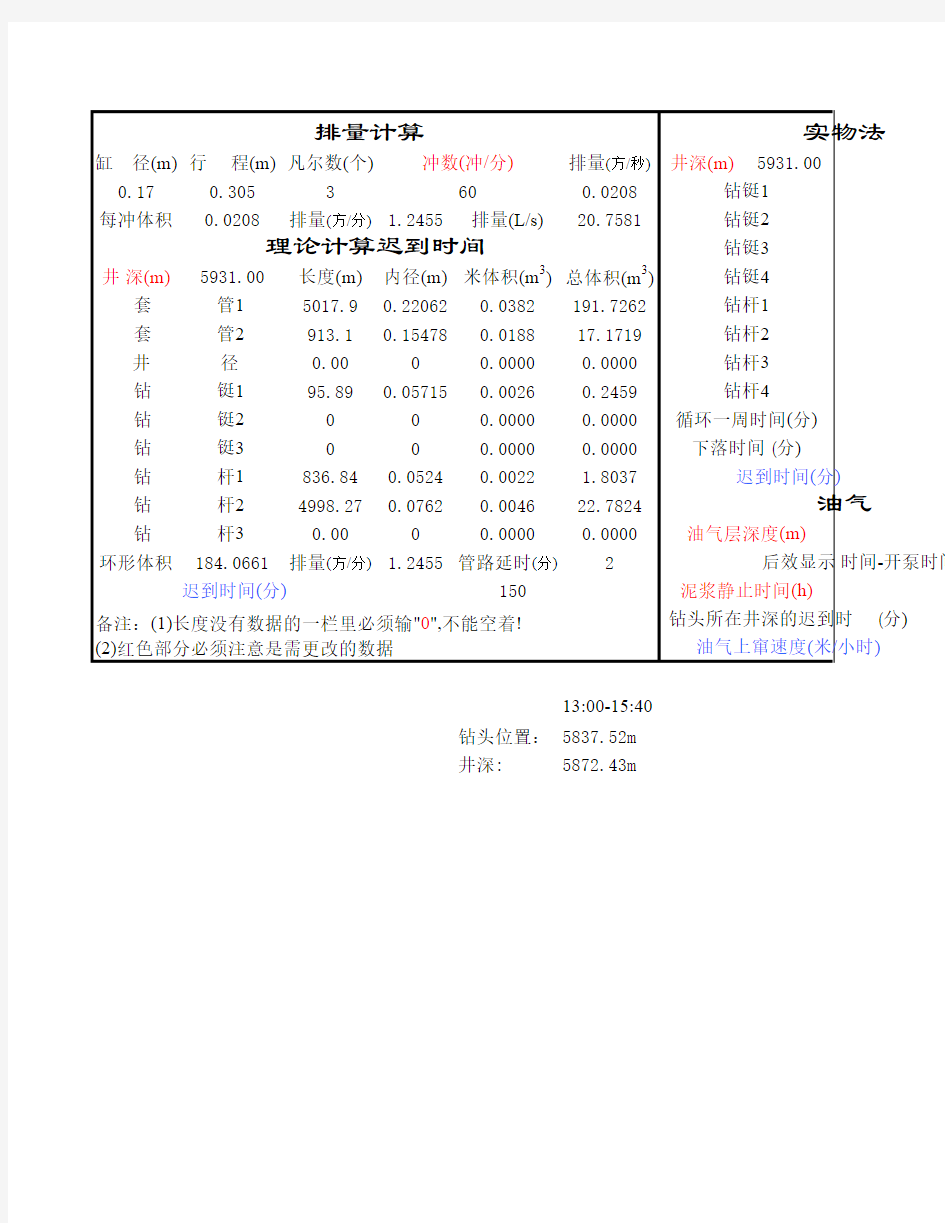 迟到时间计算公式