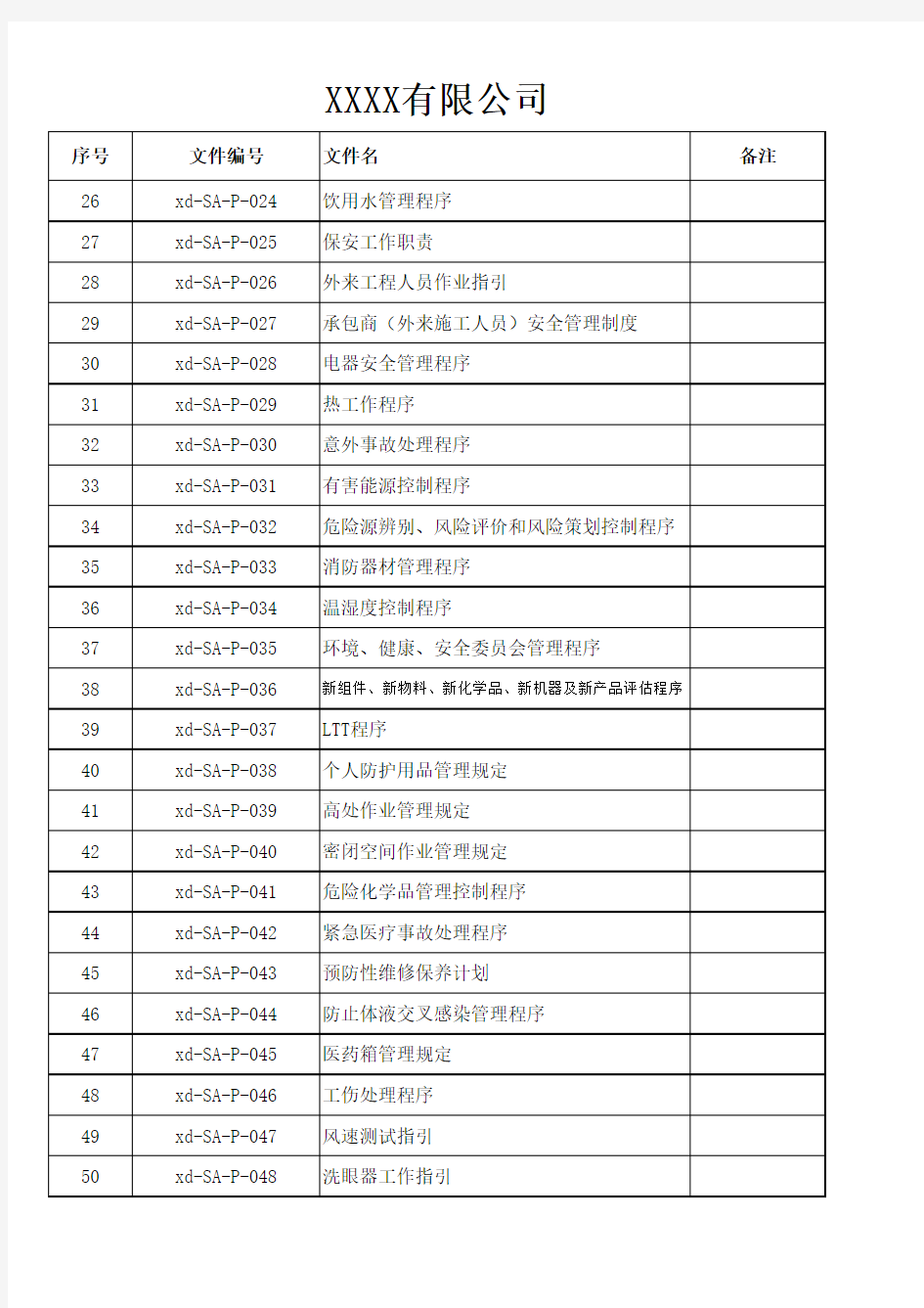 文件记录目录清单2