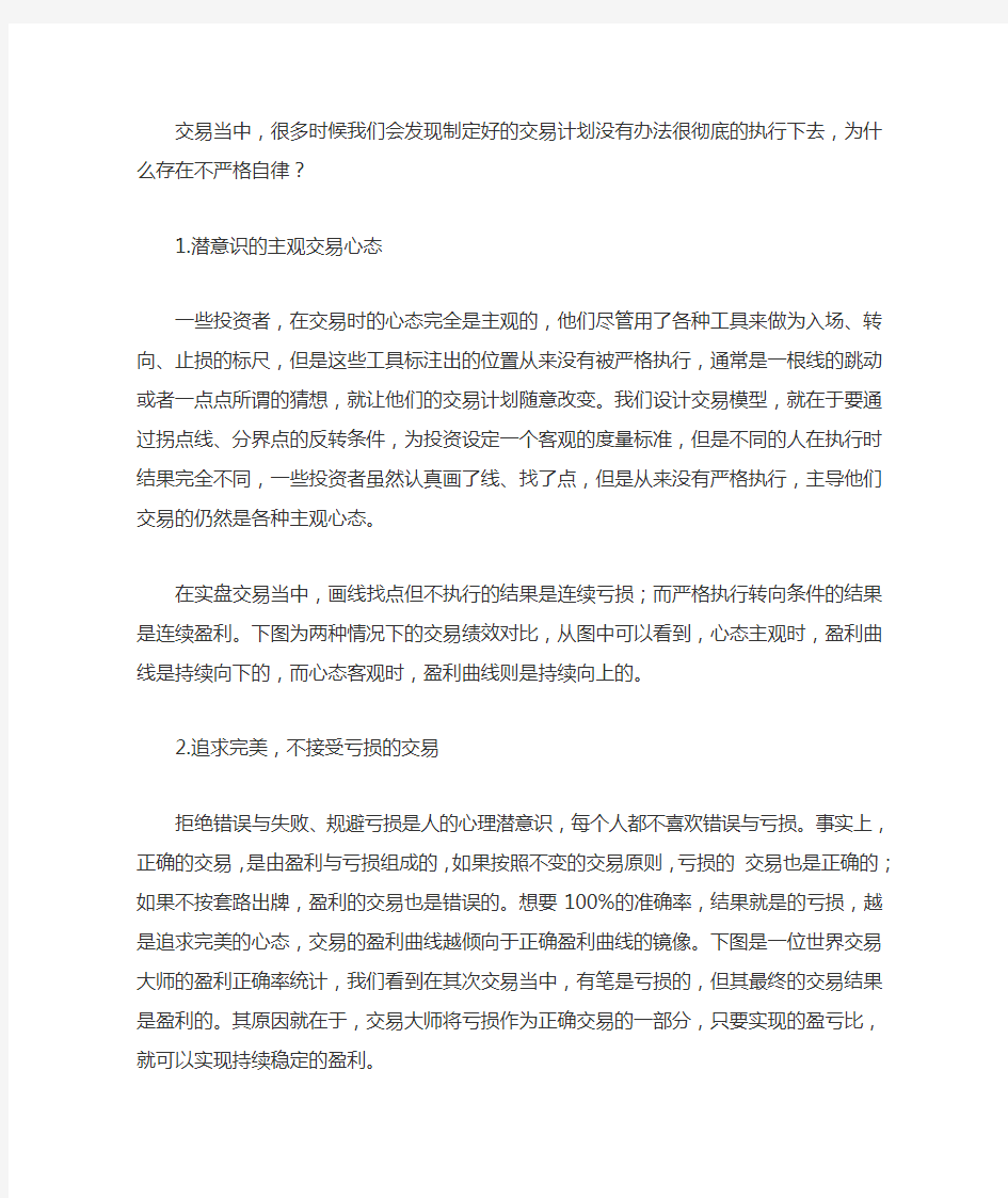 职业操盘手需具备的职业素养--自律