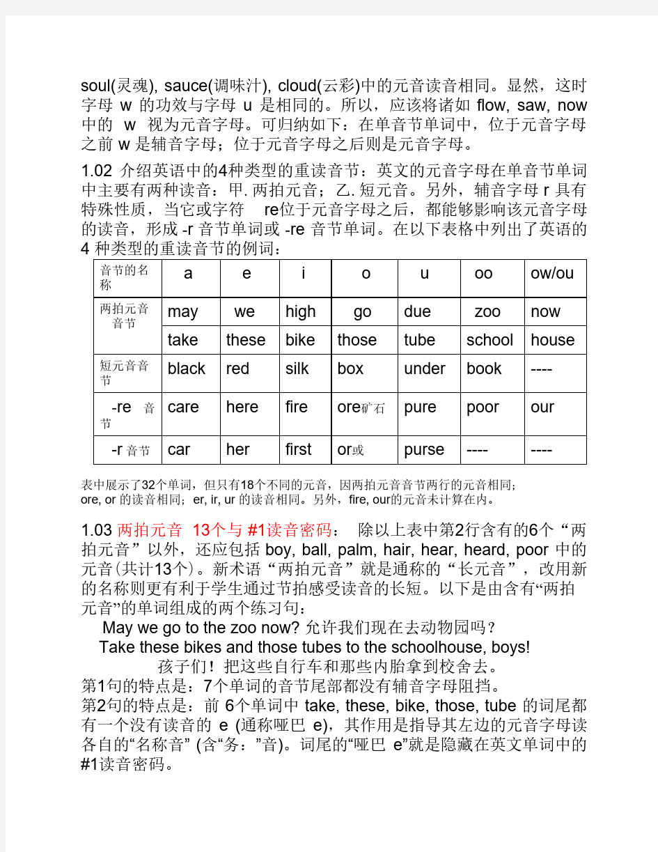 英语口语 音标 详解