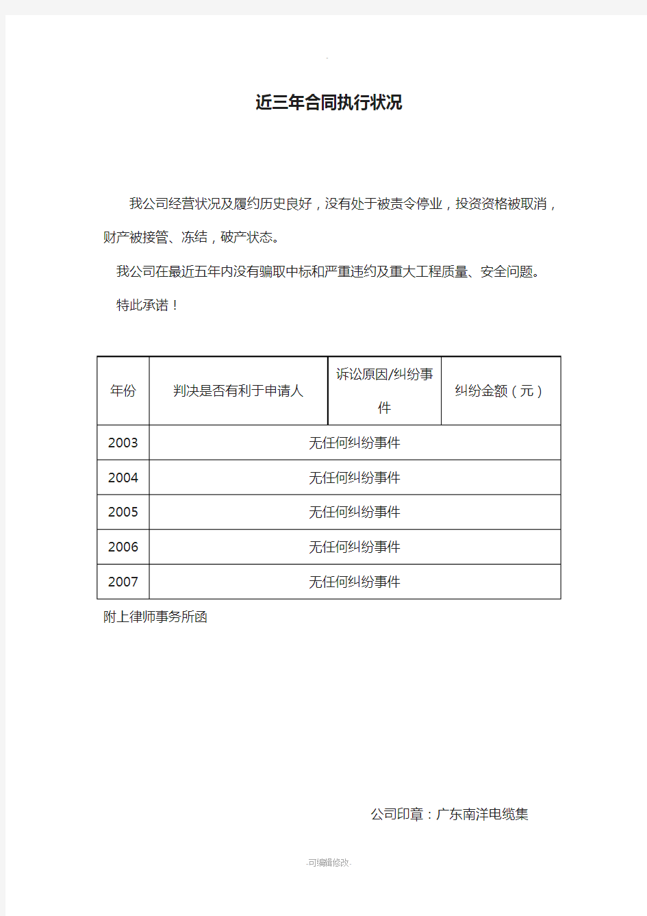 企业近三年经济行为受到起诉情况