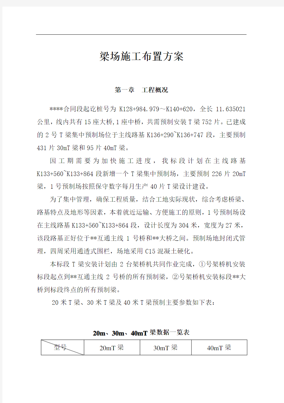 梁场施工布置方案