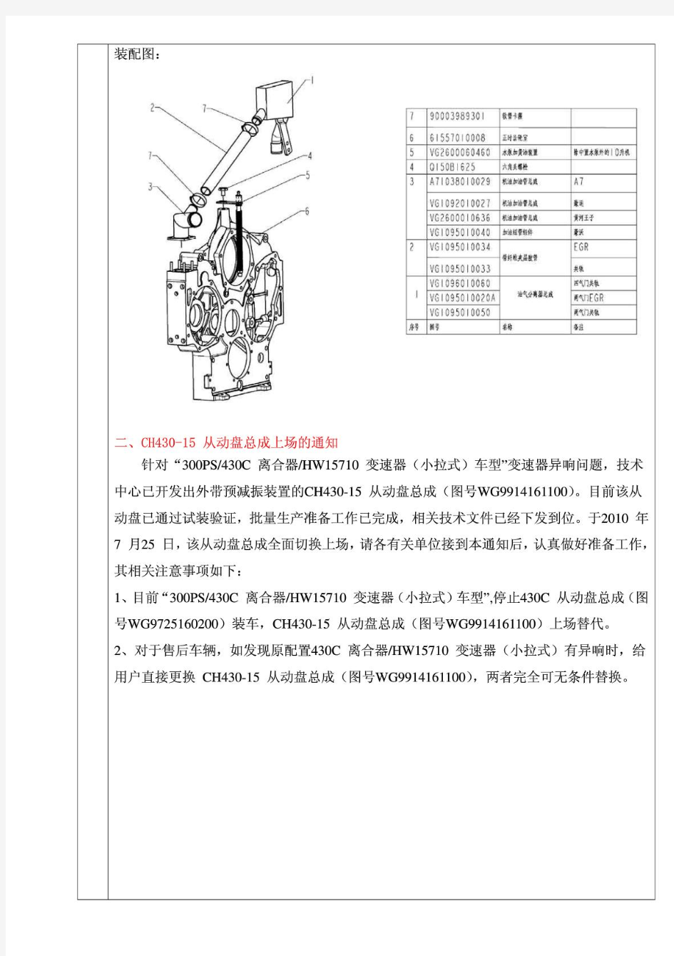 中国重汽服务支持期刊第41期(新结构油气分离器上场上
