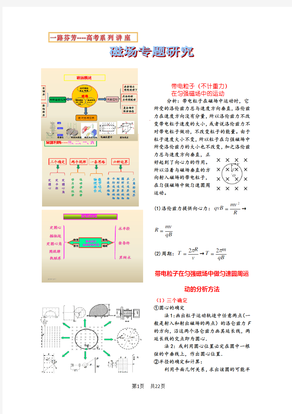 高中物理磁场专题