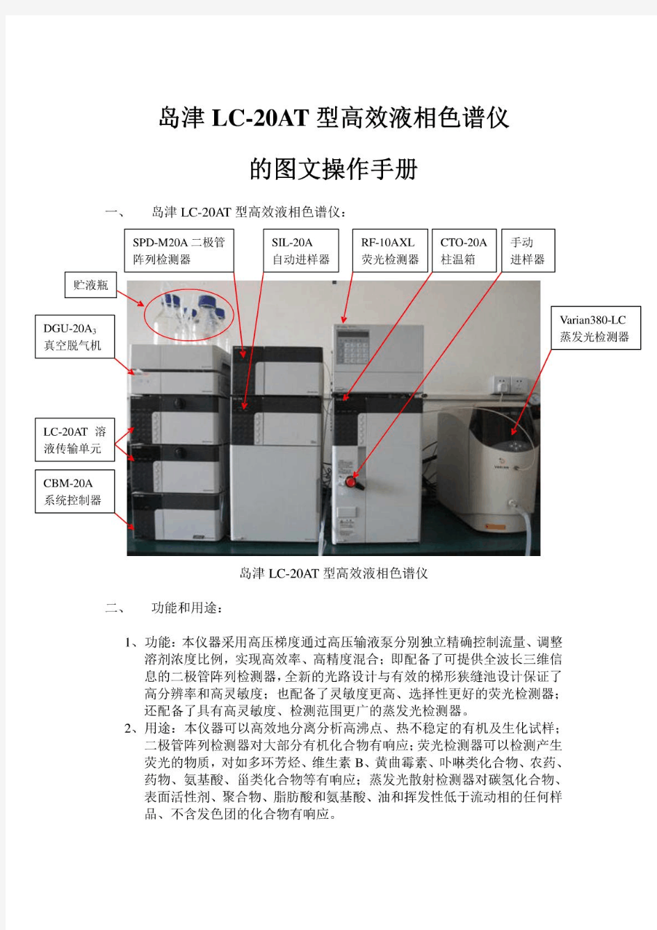 岛津高效液相色谱仪的图文操作手册