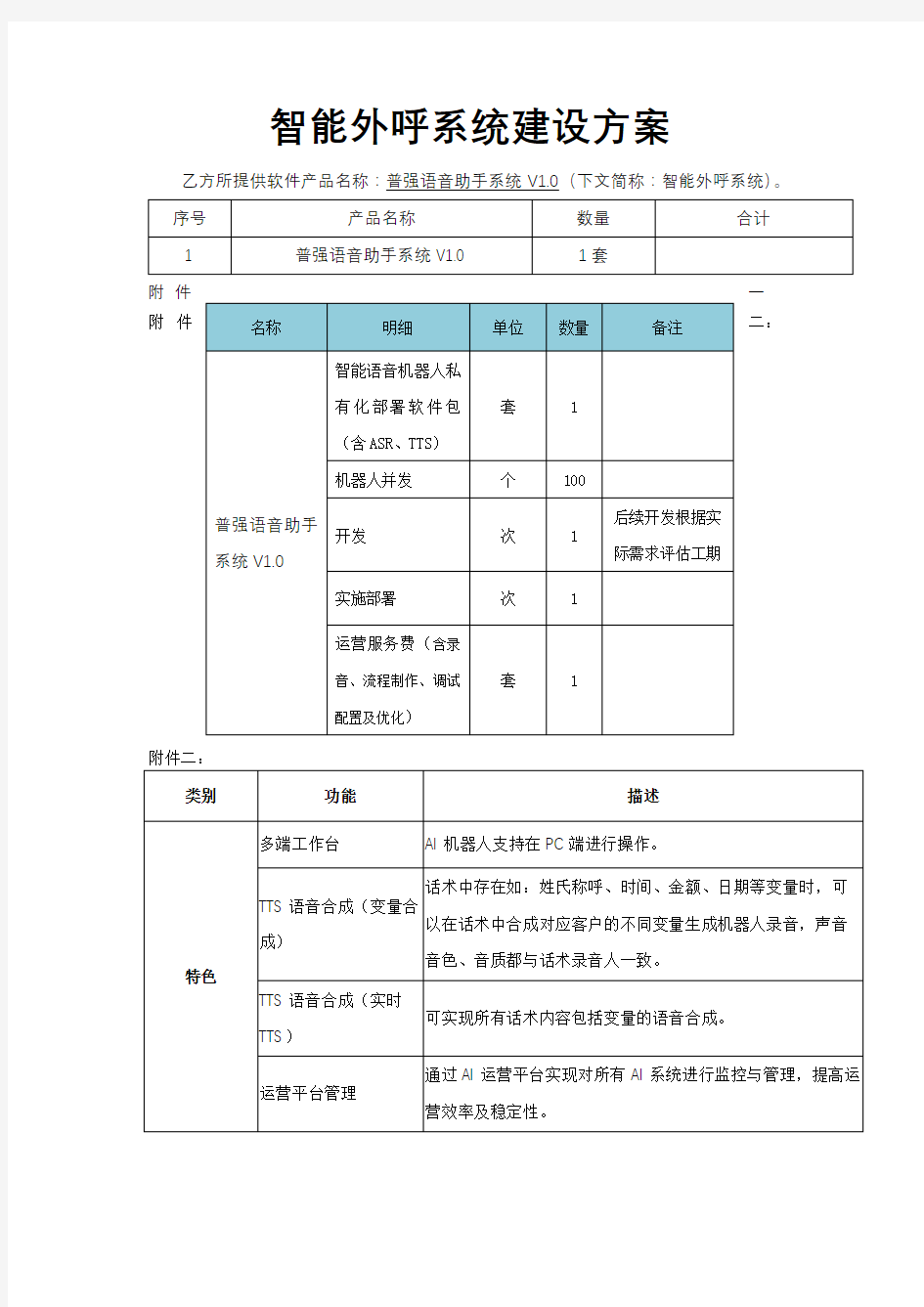 智能外呼系统建设方案