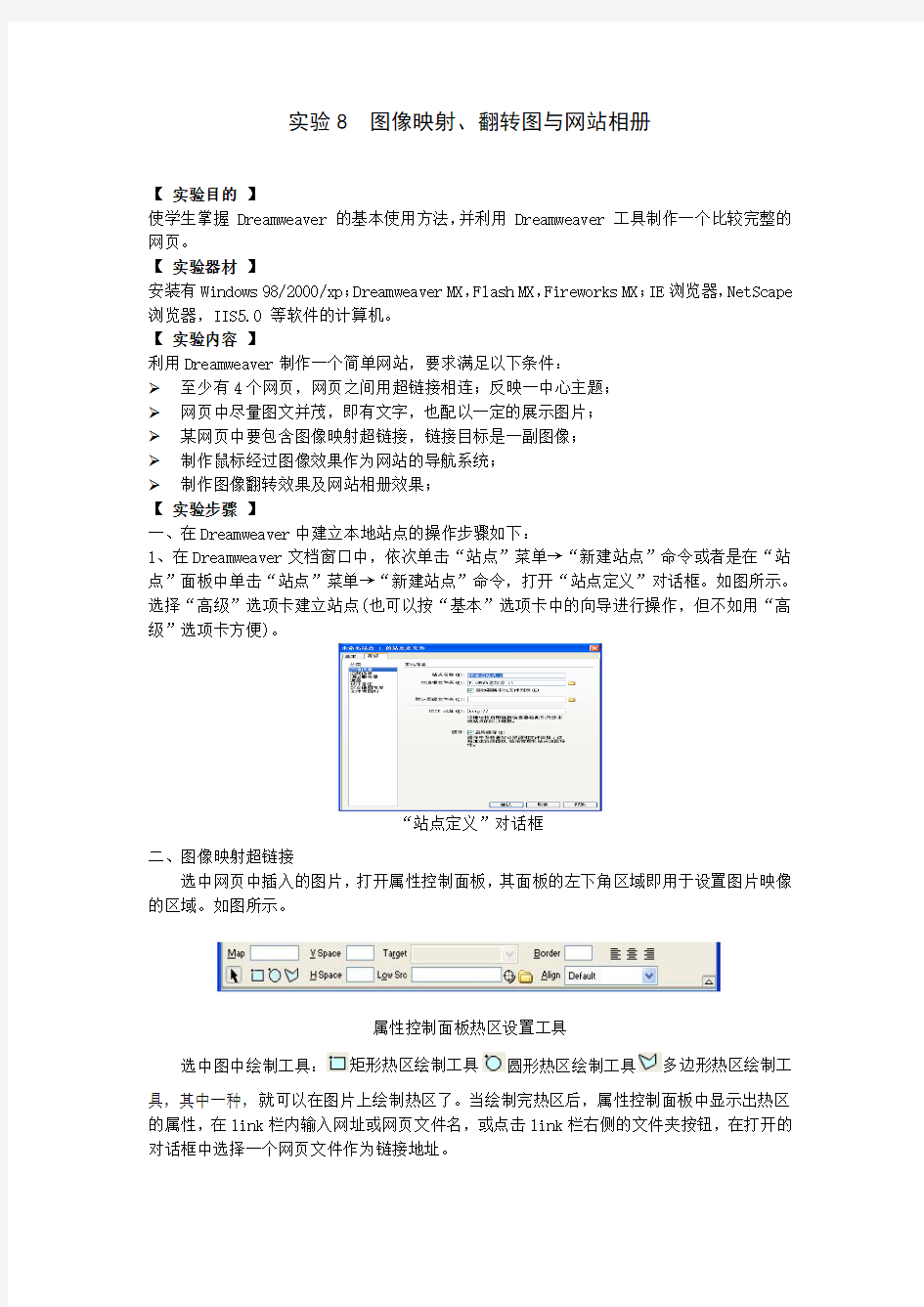 图像映射、翻转图与网站相册