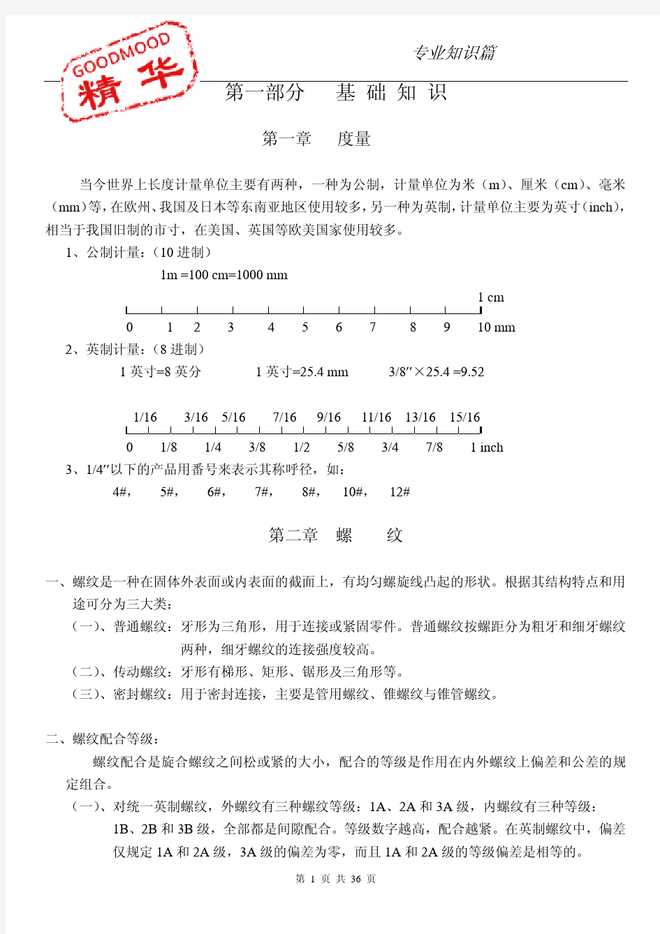 螺栓标准件及规格专业资料(大全)