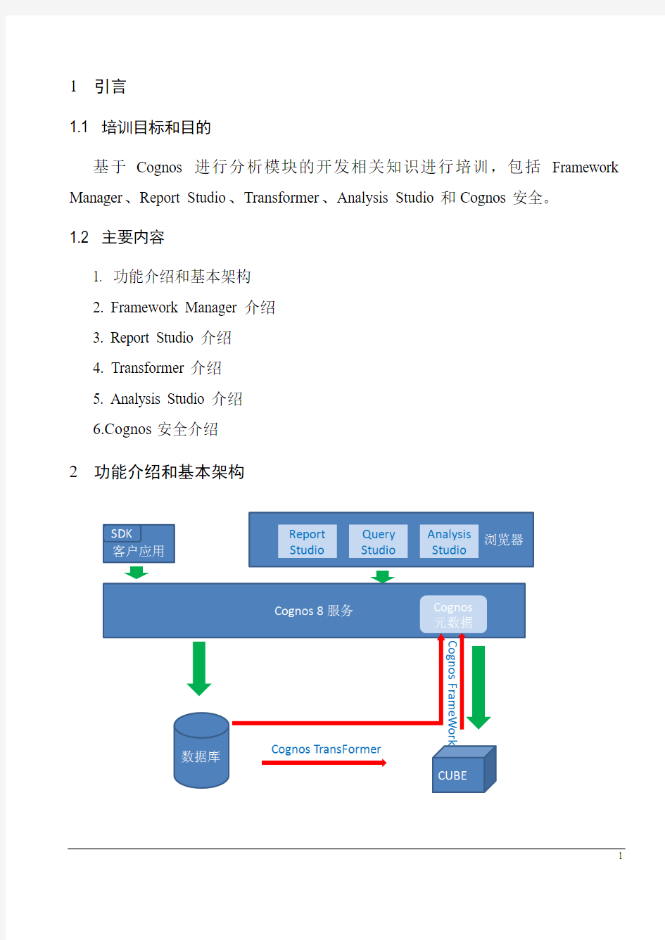 Cognos基础知识及操作入门