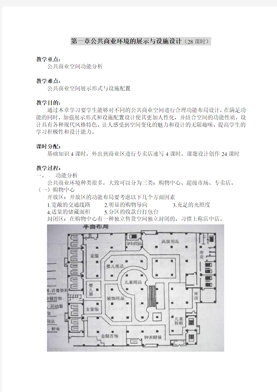 公共商业展示空间设计教案全解