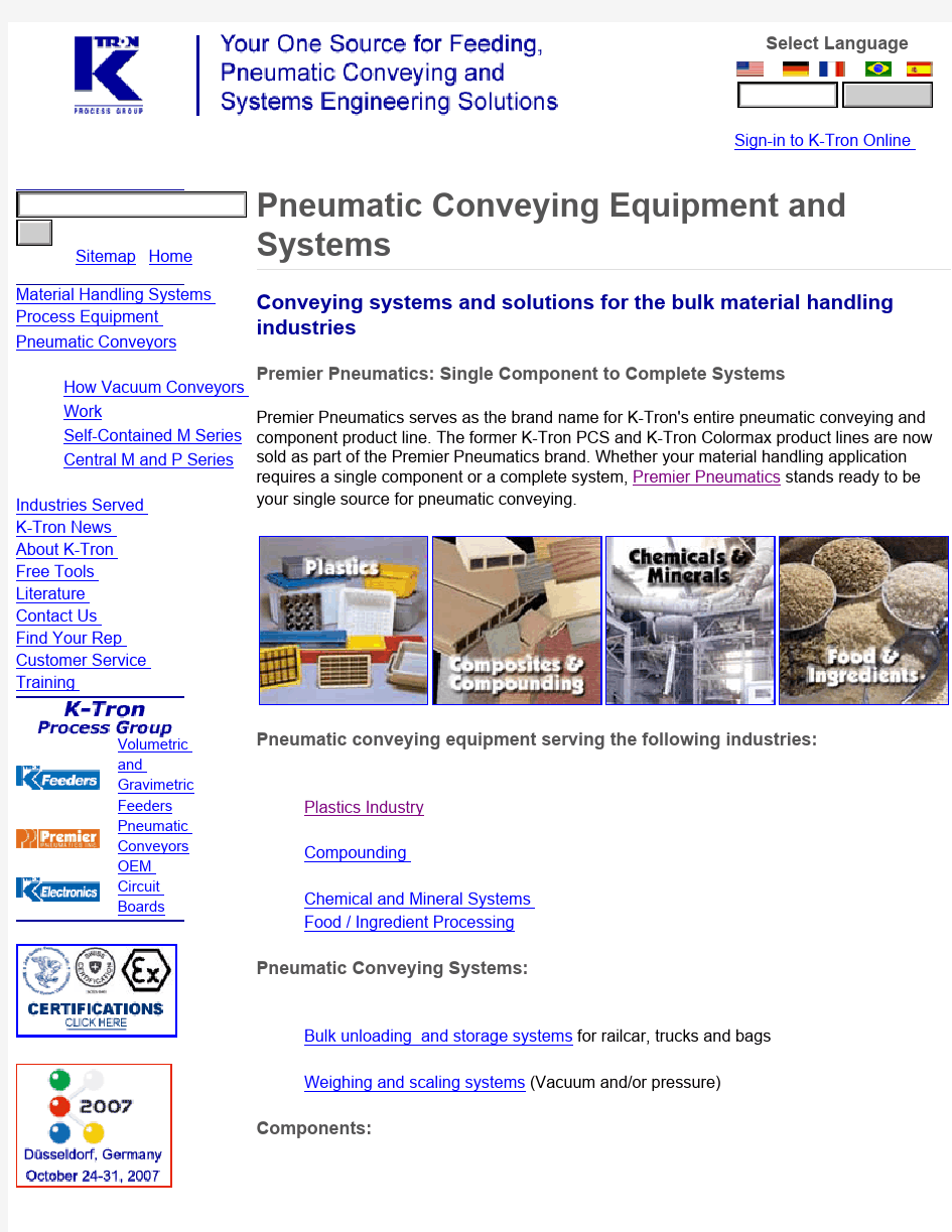 conveying systems and solutions for the bulk material handling industries