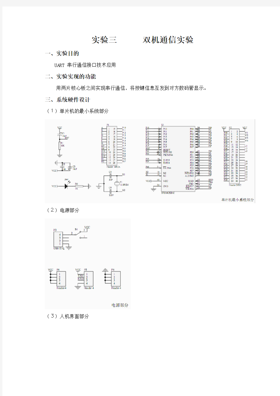 串口通信实验报告