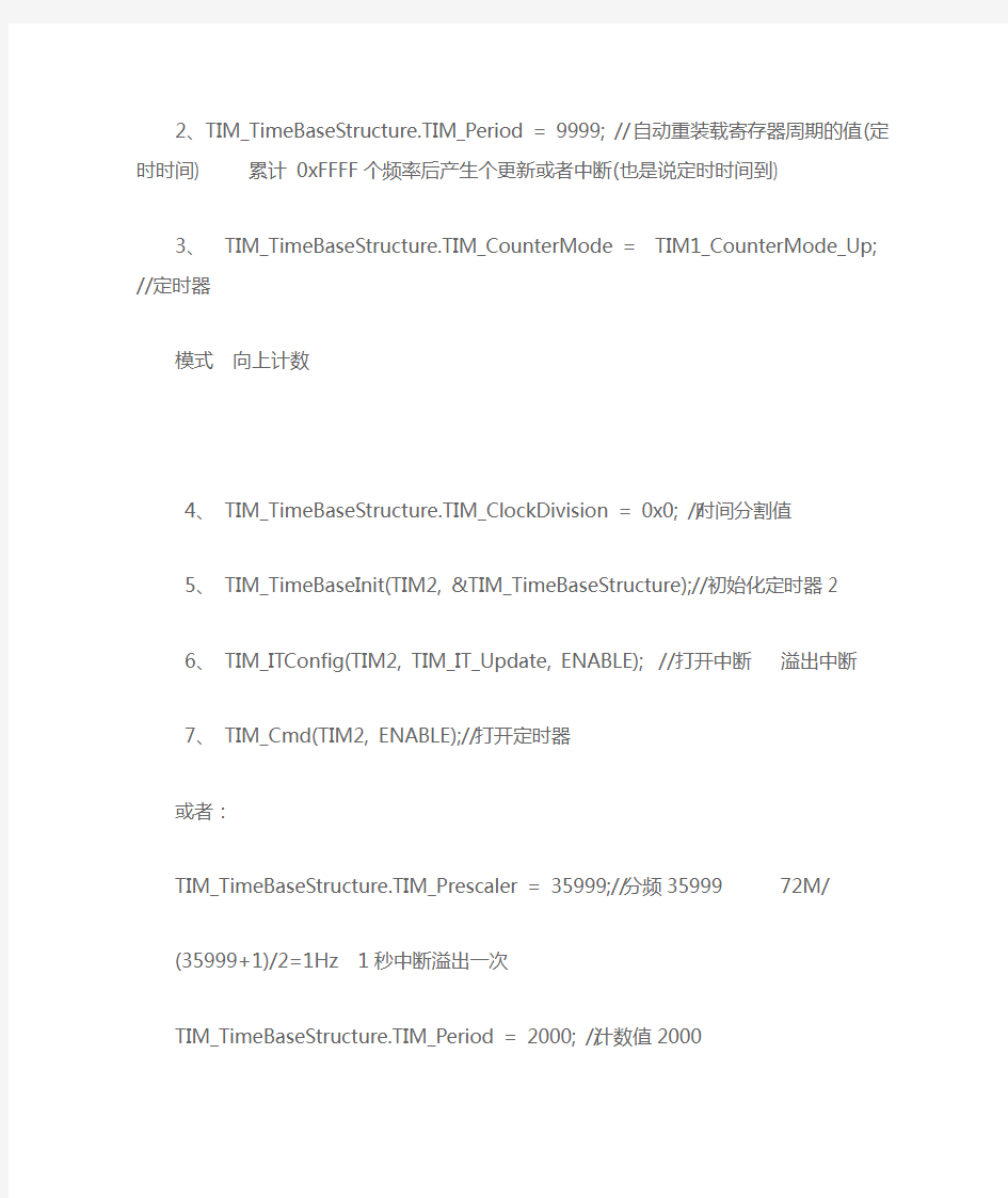 STM32F103ve定时器时间算法