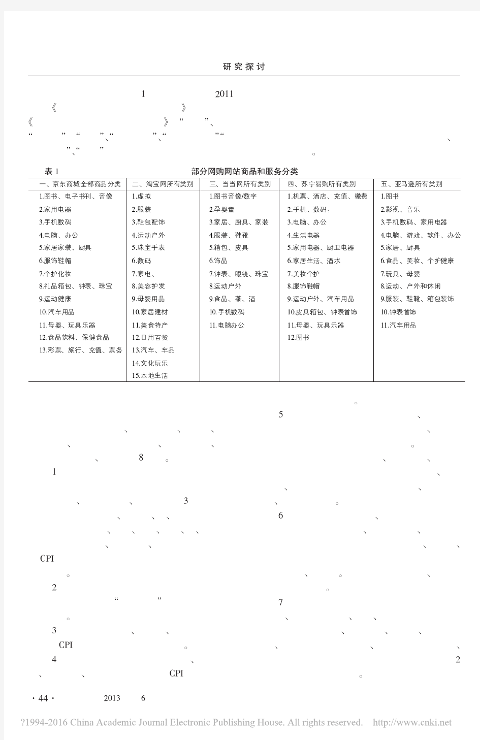 网购产品价格指数计算方法研究