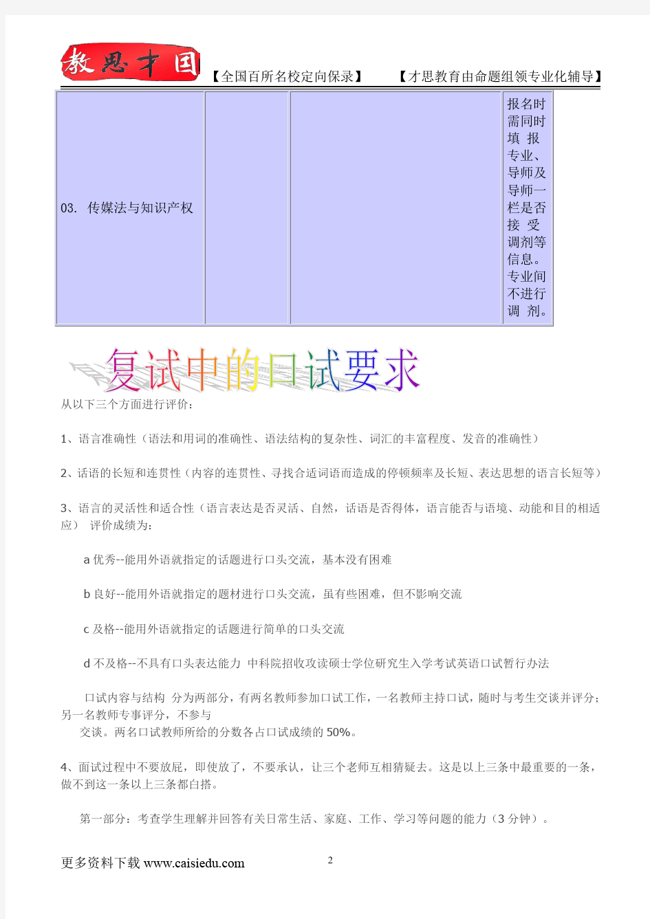北京大学考博知识产权法专业介绍,考博真题,真题解析