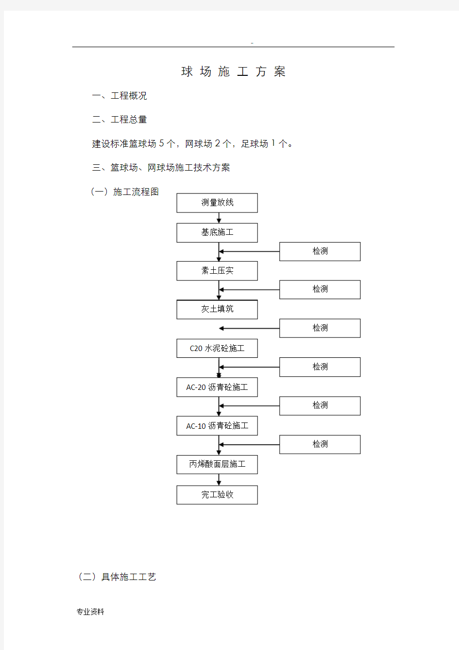 球场施工组织设计