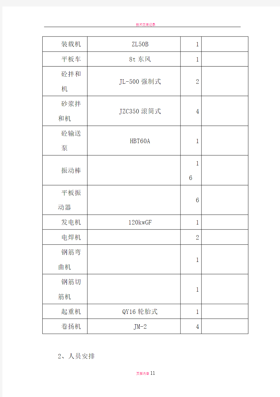 涵洞通道施工技术交底书