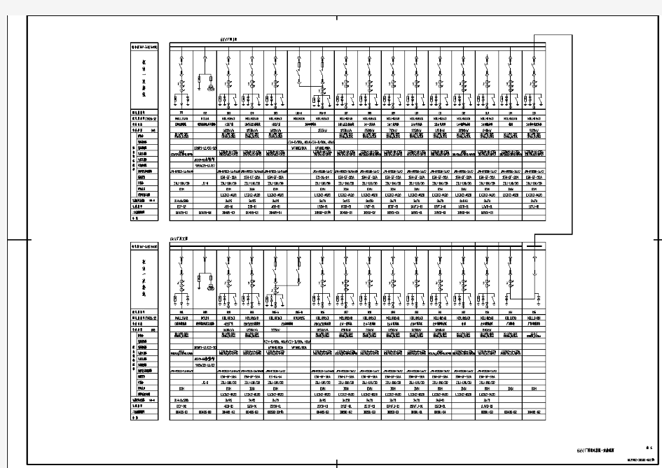 6kV 厂用配电(一次系统图)