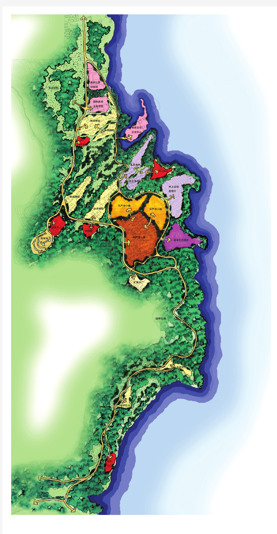 12青岛崂山风景区返岭村园林景观方案图