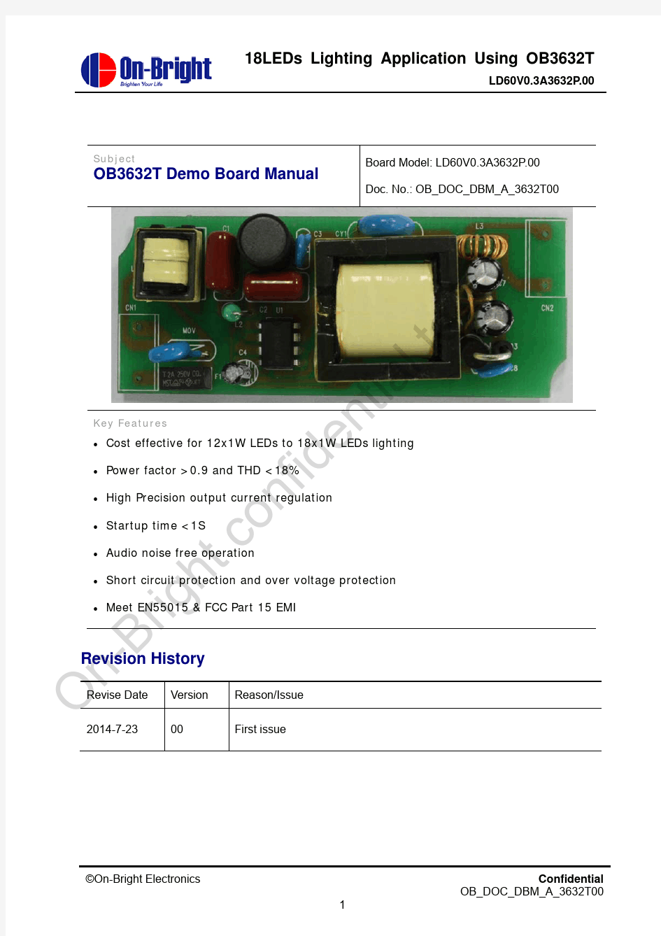OB3632T Demo Board Manual(A)_森海威_140729