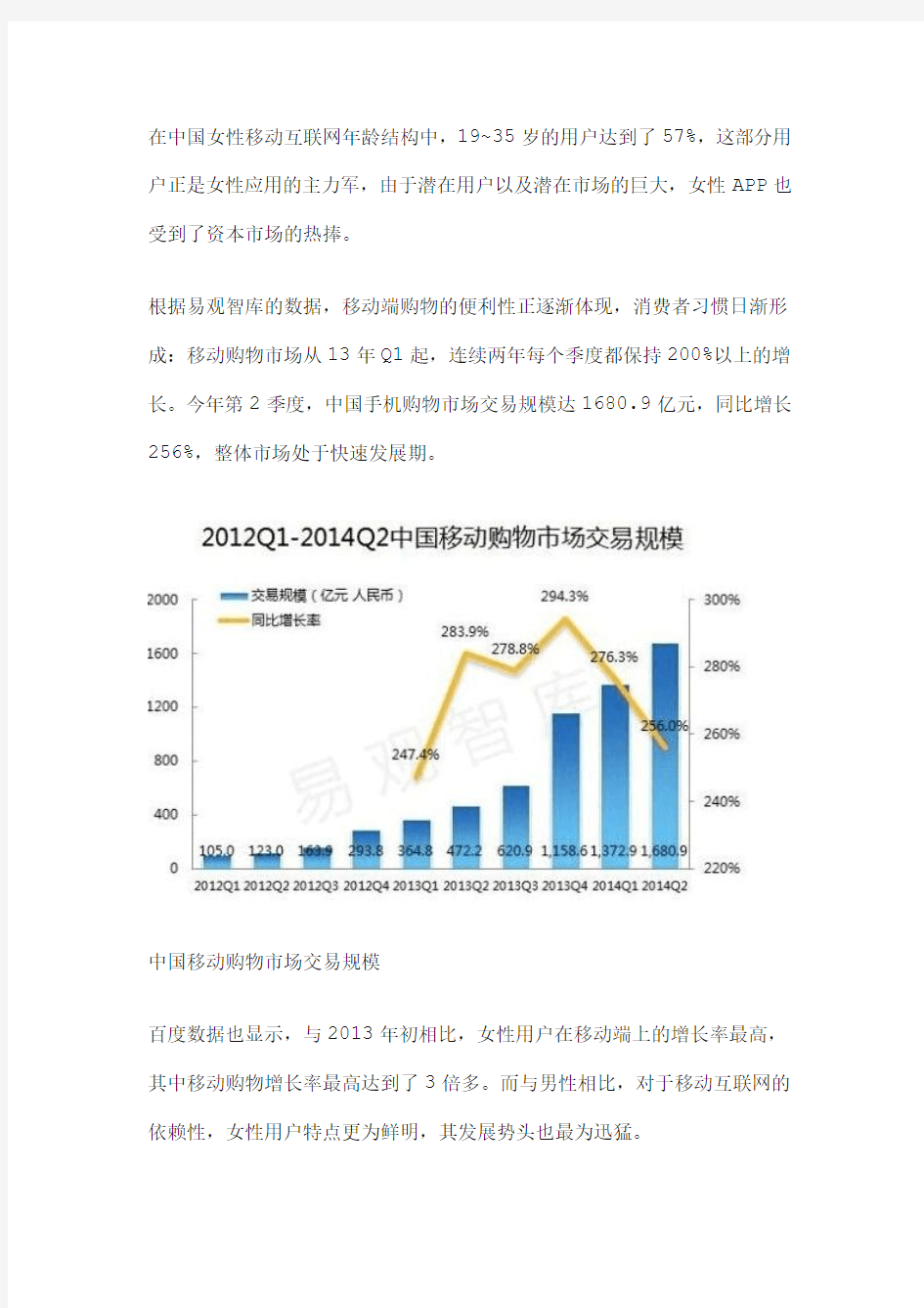 网易：2014年中国移动互联网女性APP行业报告