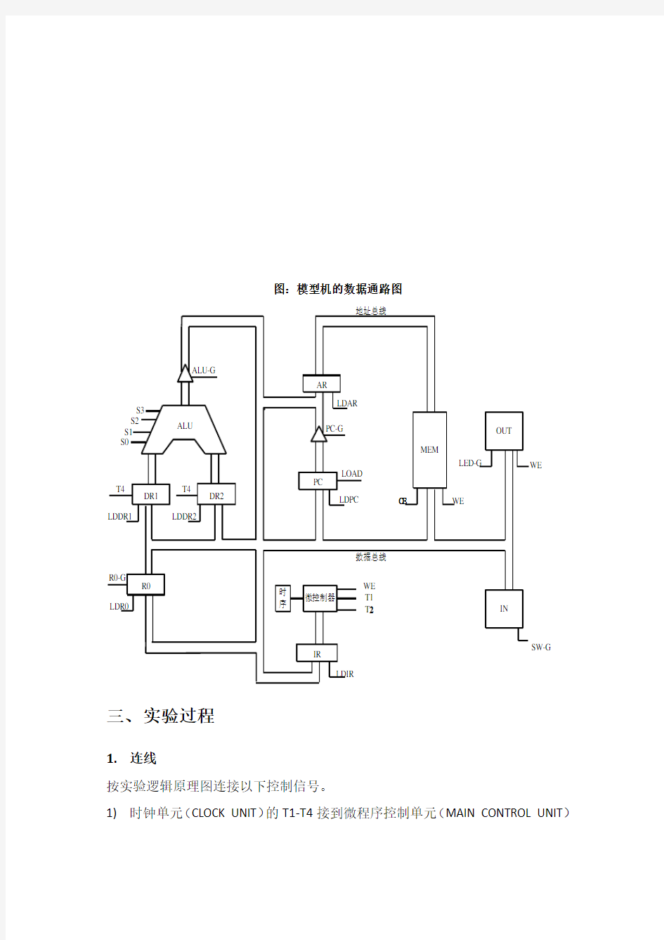 计算机组成原理--实验八-简单模型计算机实验