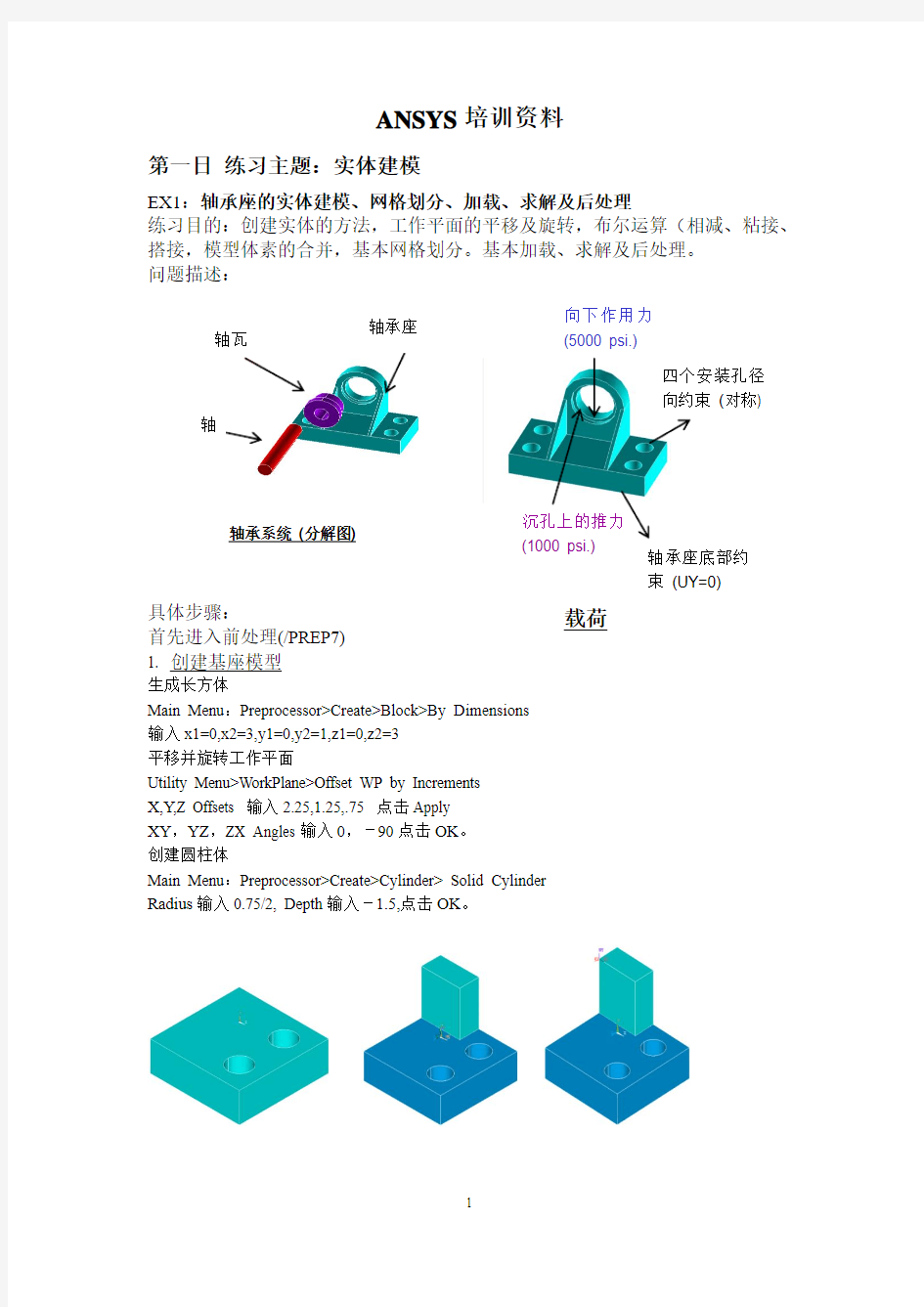 ANSYS培训资料