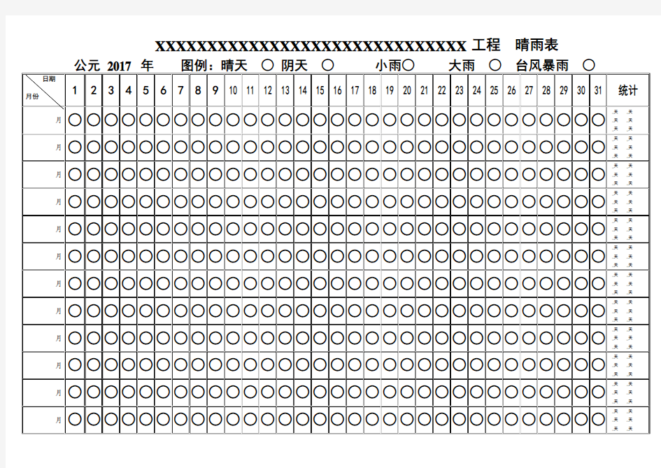 施工晴雨表(A3打印)