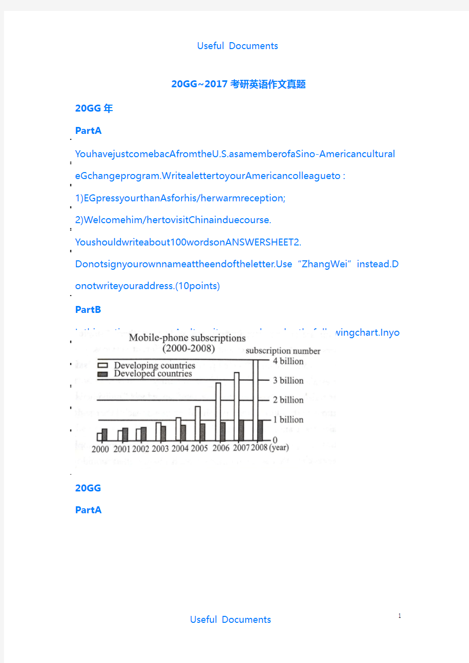 【Selected】2010至2017考研英语二作文真题.docx