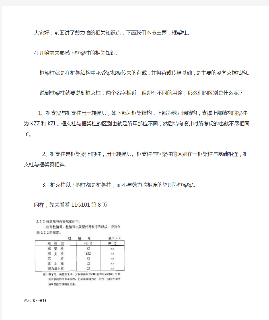 建筑圈工程实例结构图讲解04墙、柱平面布置图(三)柱