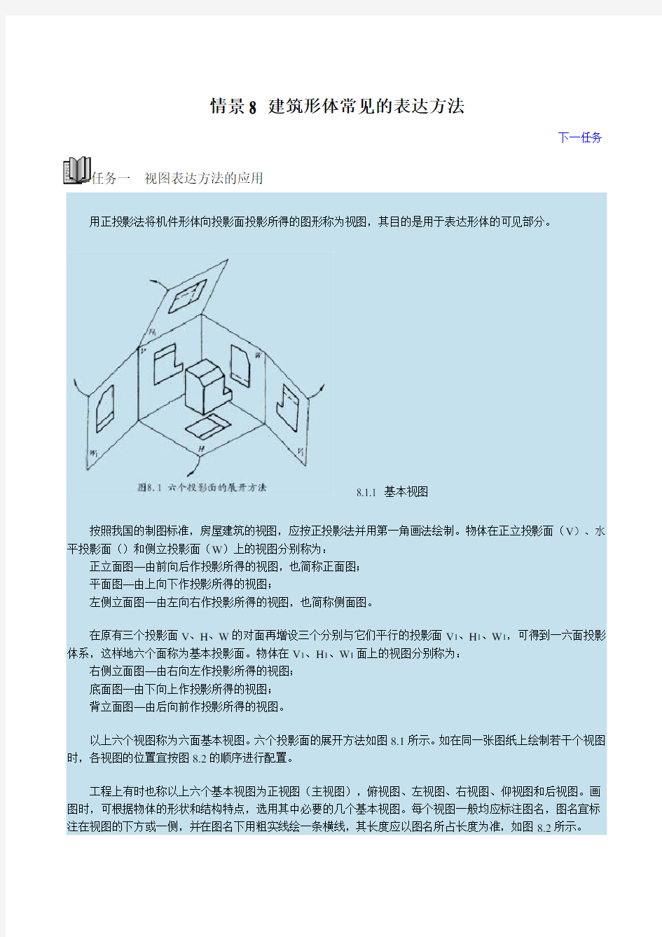 建筑形体常见的表达方法