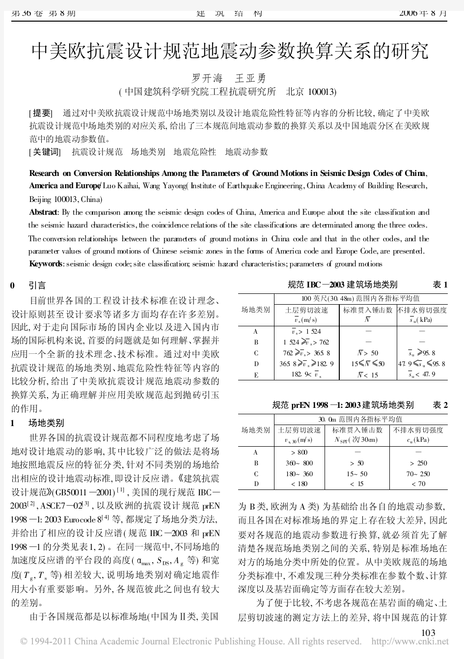 中美欧抗震设计规范地震动参数换算关系的研究.p df