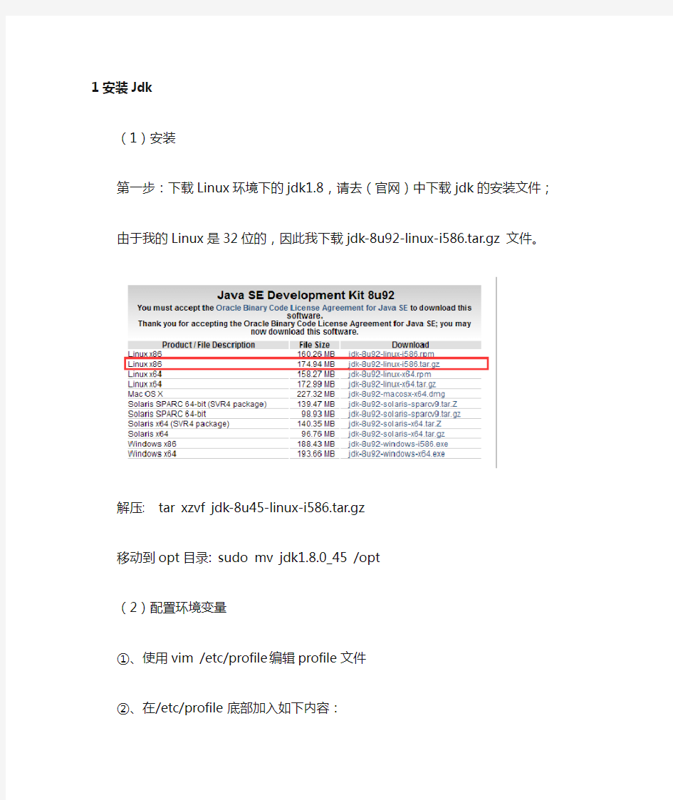 Linux项目安装部署