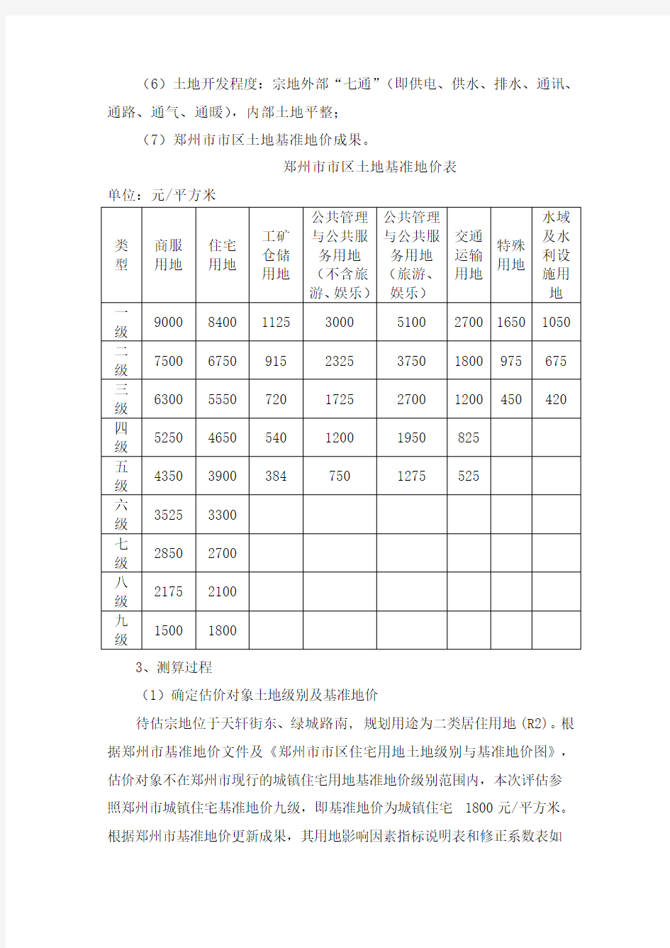 基准地价系数修正法