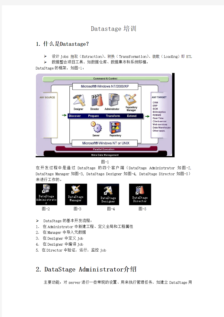 Datastage 培训资料