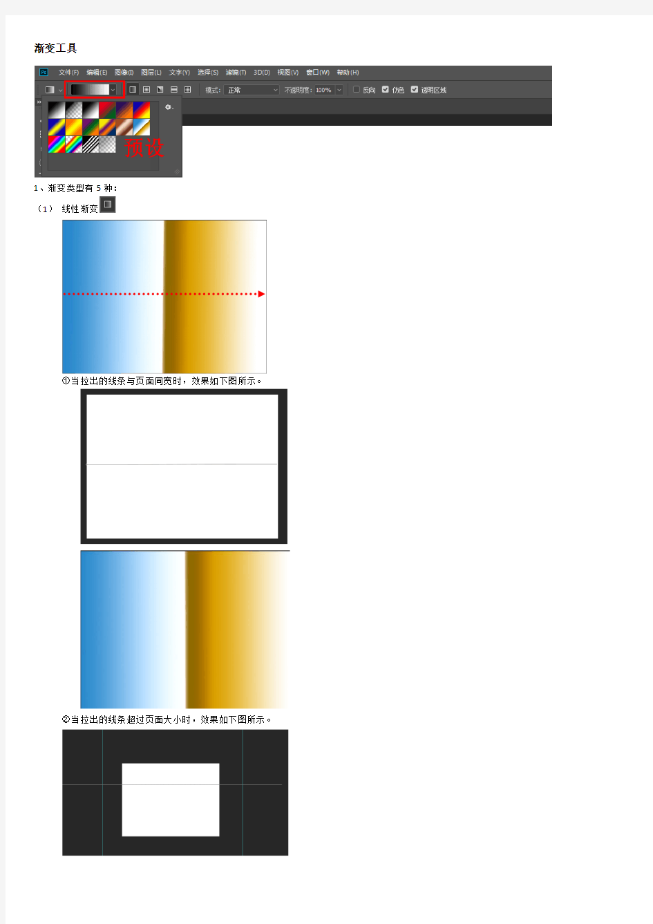Photoshop渐变工具的使用