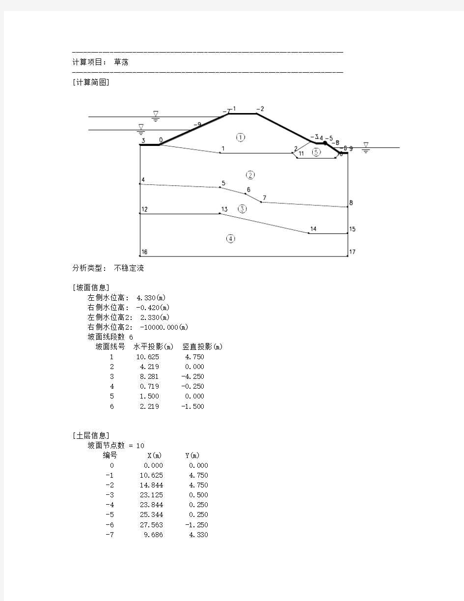 大坝渗流稳定计算过程