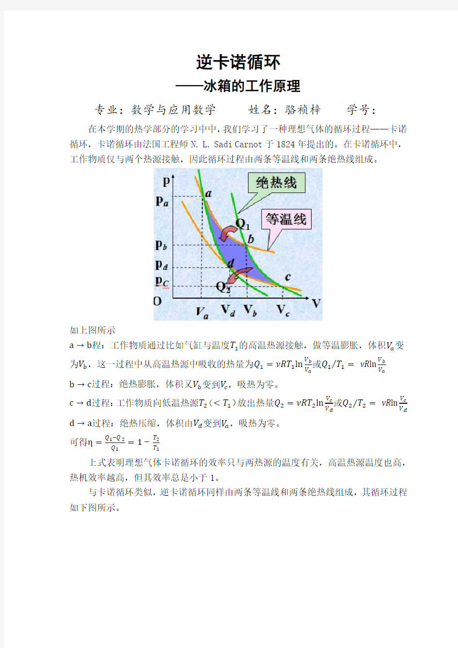 逆卡诺循环