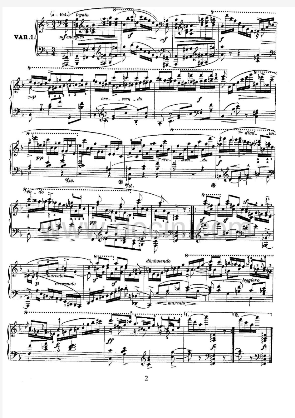 舒曼阿贝格变奏曲VariationsontheNameAbeggOp1Schumann钢琴谱