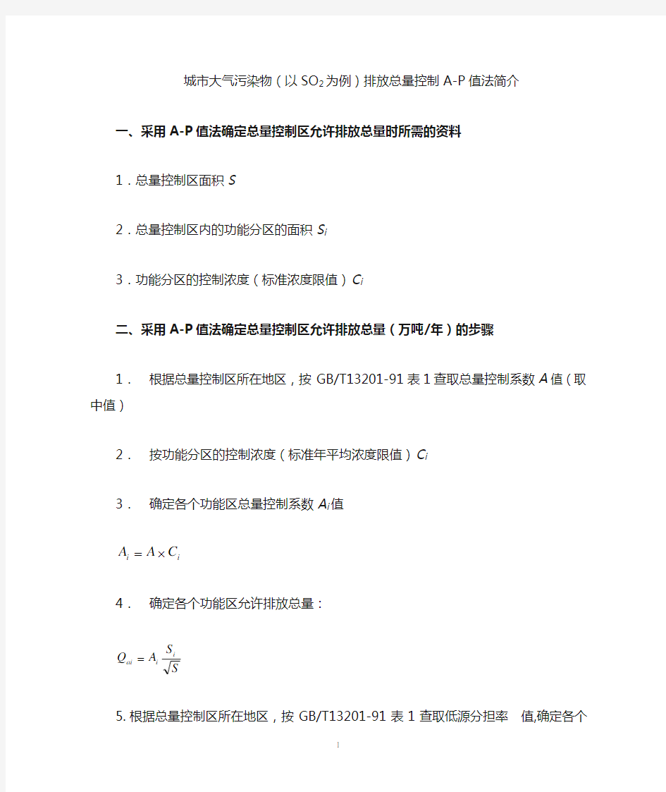 1、A-P值法在大气环境容量测算中的应用__徐大海