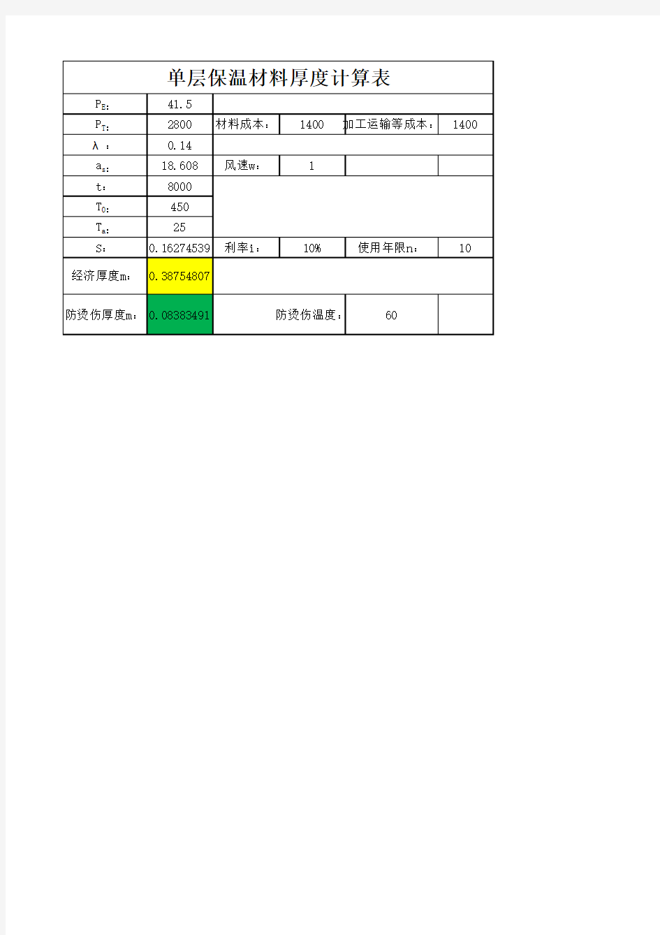 硅酸铝保温材料计算