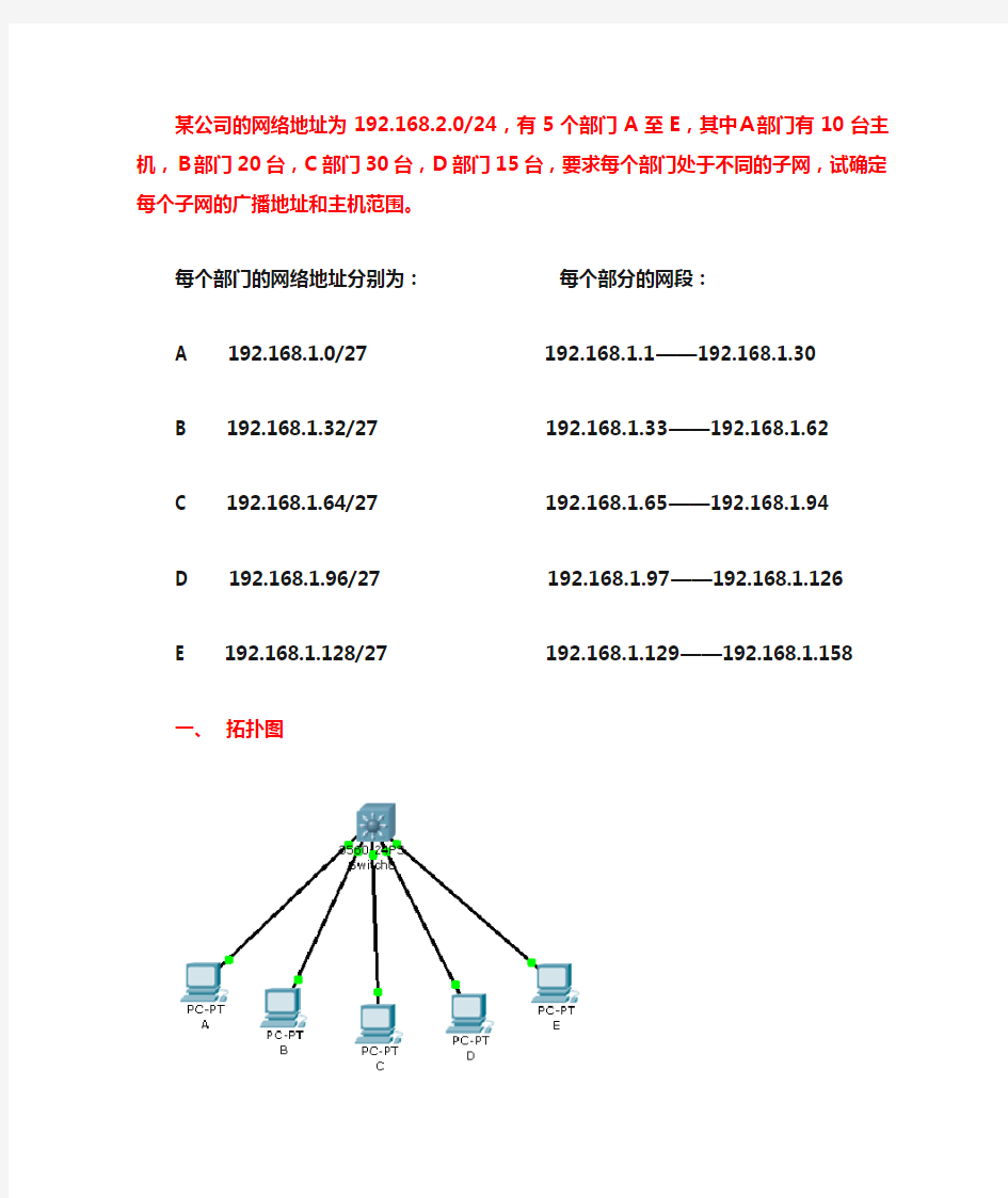 VLAN划分实例